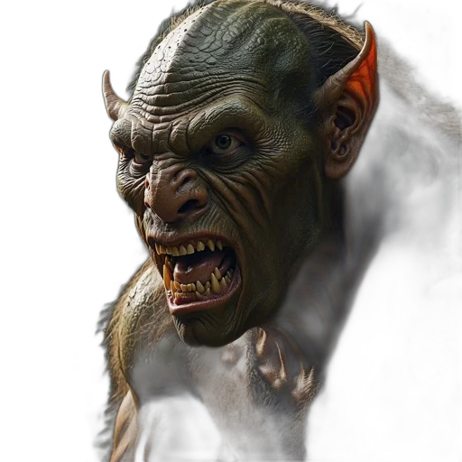 face, creature, mask, concept art transparent PNG cut-out