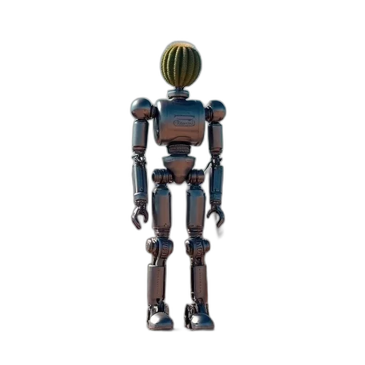 robot, staff, weapon, creature transparent PNG cut-out