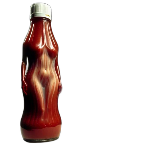 bottle, food, dress, hair transparent PNG cut-out