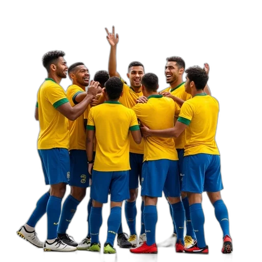 staff, brazil, soccer, team transparent PNG cut-out