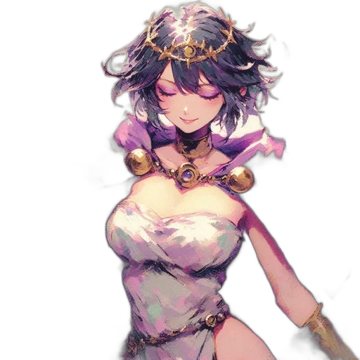 dress, sword, weapon, crown transparent PNG cut-out