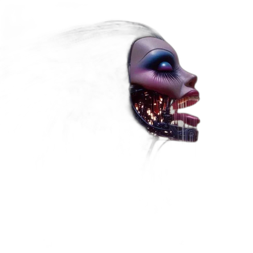 mask, face, creature, robot transparent PNG cut-out