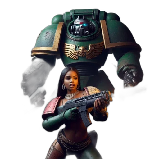 robot, weapon, concept art, fantasy art transparent PNG cut-out