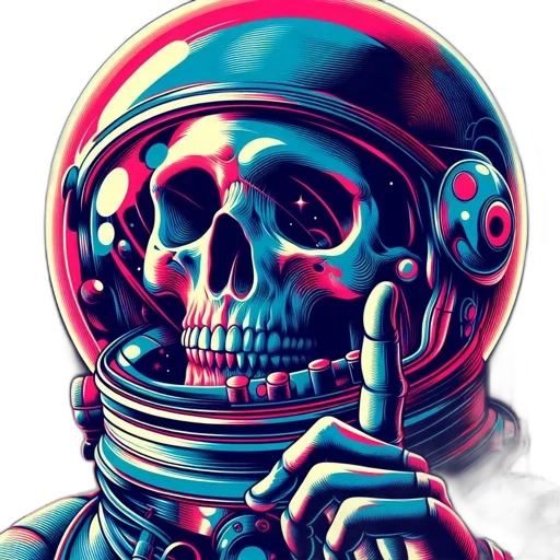 robot, mask, face, vaporwave transparent PNG cut-out