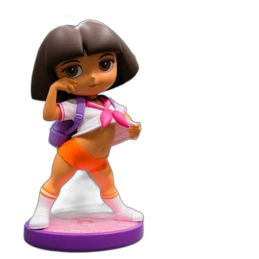 3d render, concept art, dora, explorer transparent PNG cut-out