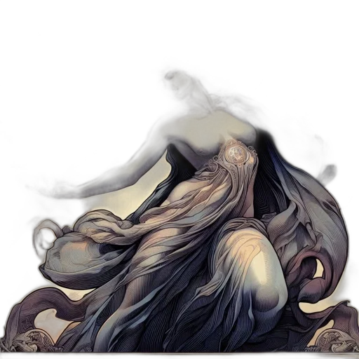 hair, mask, dragon, creature transparent PNG cut-out