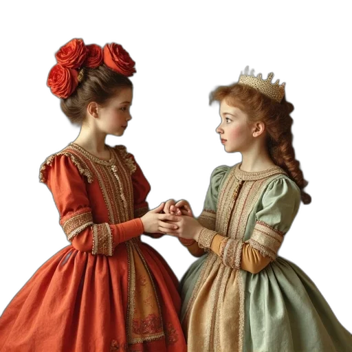 crown, jewelry, dress, oil painting transparent PNG cut-out