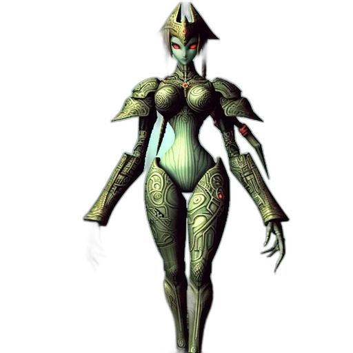 robot, mask, creature, staff transparent PNG cut-out