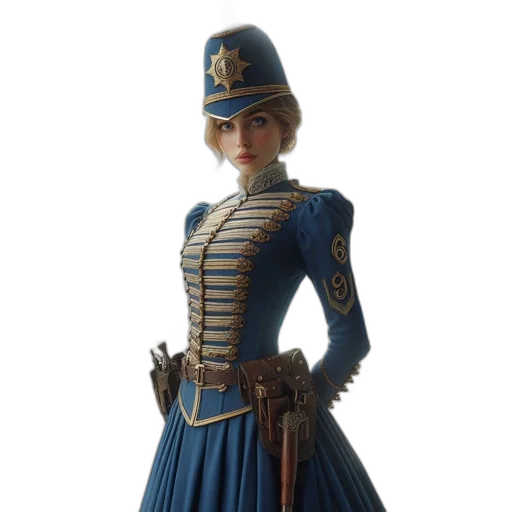 dress, staff, hat, concept art transparent PNG cut-out