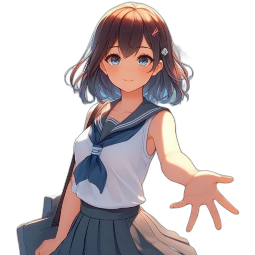 dress, staff, umbrella, face transparent PNG cut-out