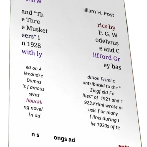food, poster, musical, three transparent PNG cut-out