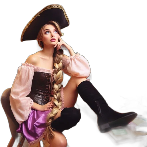 hat, dress, shoes, concept art transparent PNG cut-out
