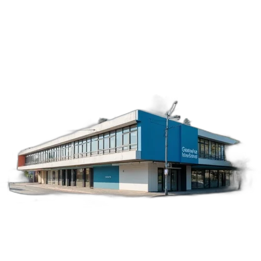 building, staff, 3d render, concept art transparent PNG cut-out