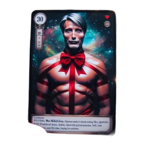 festive, card, featuring, stoic transparent PNG cut-out