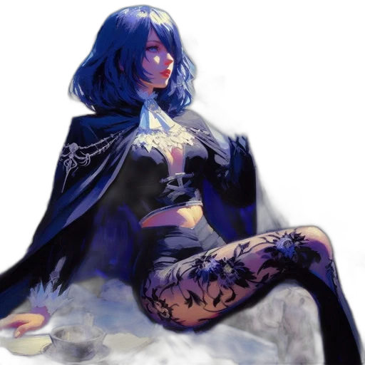dress, concept art, fantasy art, comic book art transparent PNG cut-out