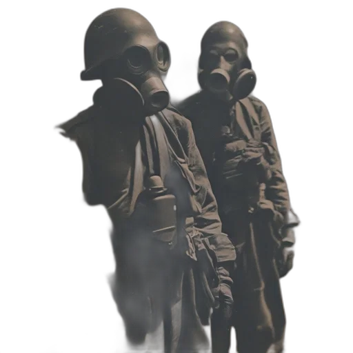 mask, jacket, staff, 3d render transparent PNG cut-out