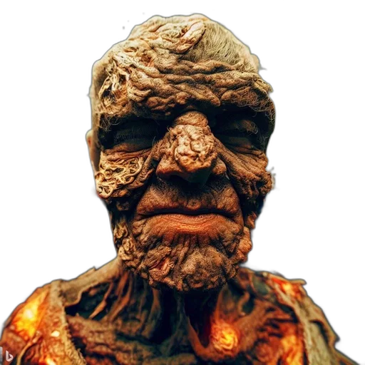 face, mask, creature, staff transparent PNG cut-out
