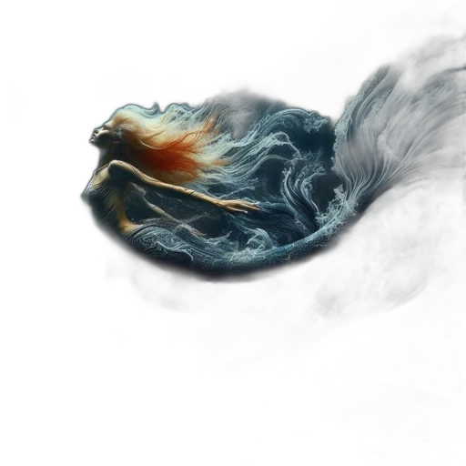 dragon, hair, mask, face transparent PNG cut-out