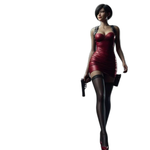 dress, concept art, 3d render, ada transparent PNG cut-out