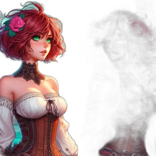 dress, fantasy art, concept art, photorealistic transparent PNG cut-out