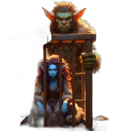 staff, creature, concept art, fantasy art transparent PNG cut-out