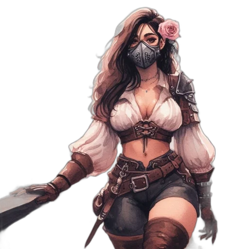 weapon, sword, staff, mask transparent PNG cut-out