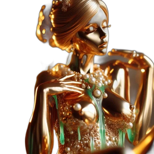 jewelry, robot, crown, 3d render transparent PNG cut-out