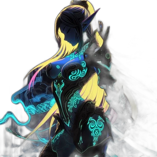mask, dress, dragon, staff transparent PNG cut-out