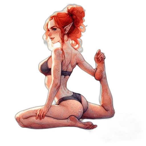 dress, watercolor, concept art, fantasy art transparent PNG cut-out