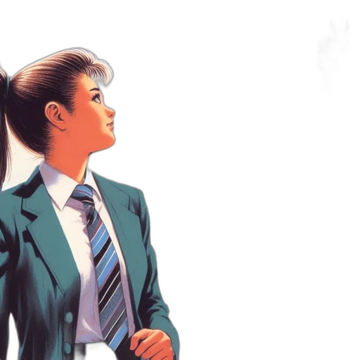 jacket, comic book art, vaporwave, concept art transparent PNG cut-out
