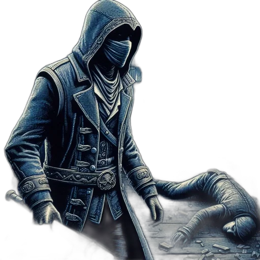 jacket, sword, weapon, mask transparent PNG cut-out