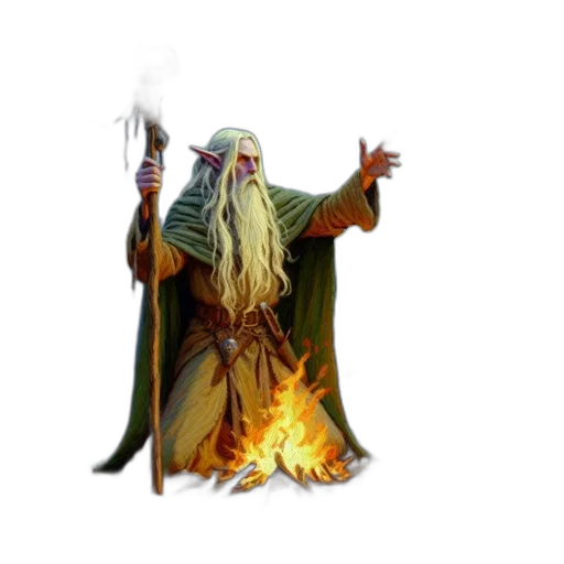 staff, dragon, fantasy art, concept art transparent PNG cut-out