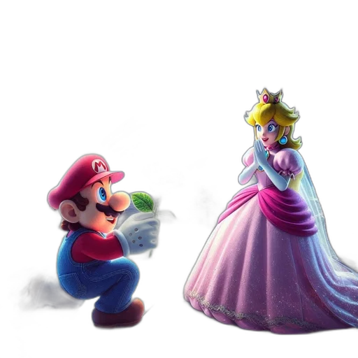 crown, dress, concept art, 3d render transparent PNG cut-out