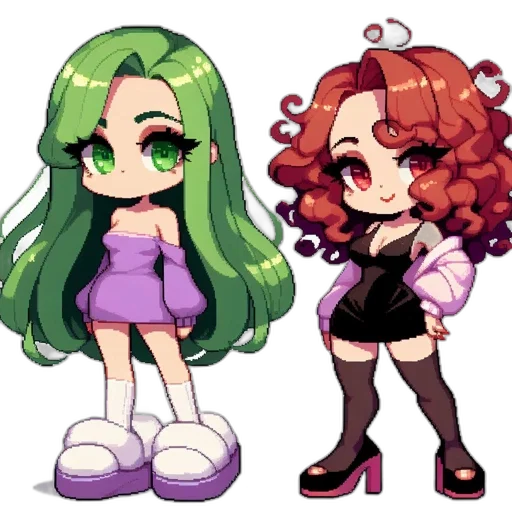 pixel art, anime, cartoon, concept art transparent PNG cut-out