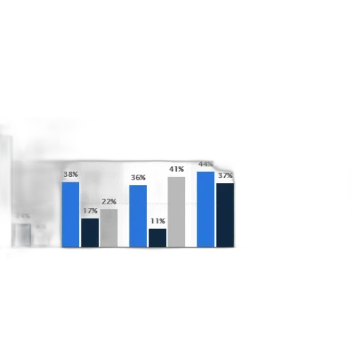 3d render, blue, monochrome, bar transparent PNG cut-out