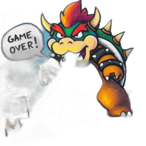 dragon, concept art, fire, bowser transparent PNG cut-out