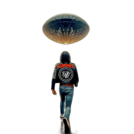 jacket, umbrella, hat, creature transparent PNG cut-out