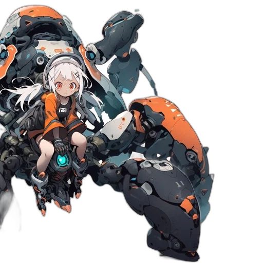 robot, weapon, dragon, jacket transparent PNG cut-out