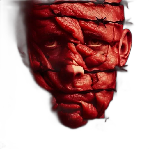 face, mask, creature, jacket transparent PNG cut-out
