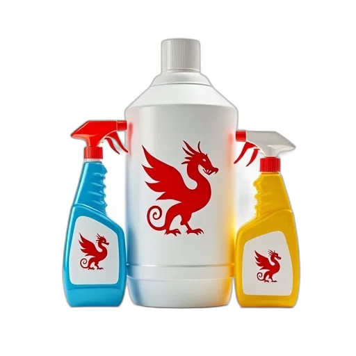 bottle, 3d render, collection, cleaning transparent PNG cut-out