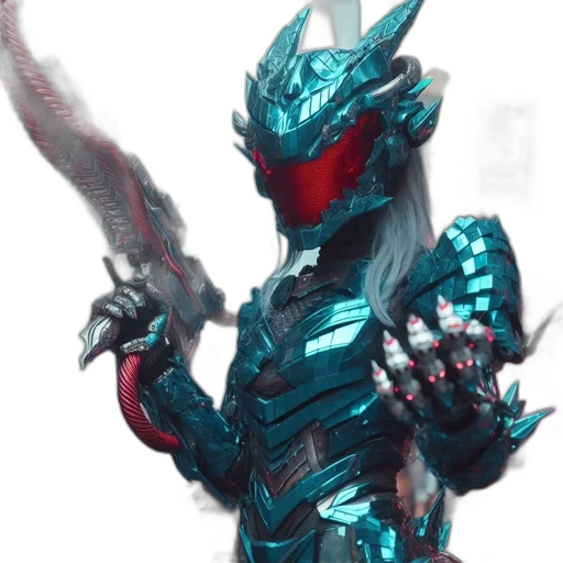 dragon, sword, robot, weapon transparent PNG cut-out