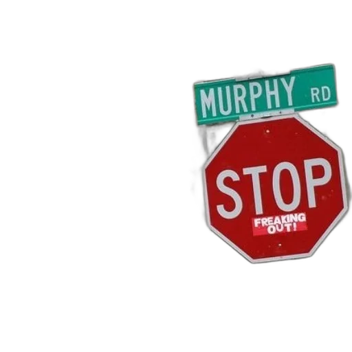 stop, sign, murphy, road transparent PNG cut-out