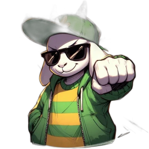 jacket, hat, staff, animal transparent PNG cut-out