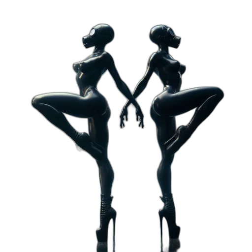robot, jewelry, concept art, 3d render transparent PNG cut-out