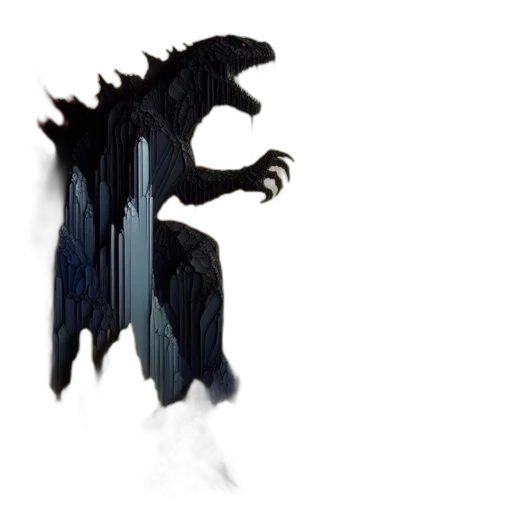 dragon, creature, animal, staff transparent PNG cut-out