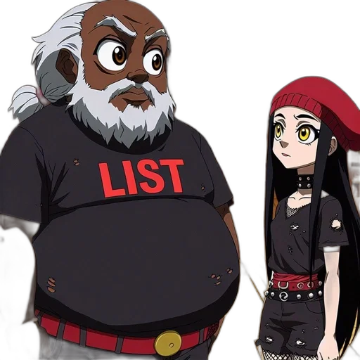 staff, jacket, creature, dress transparent PNG cut-out