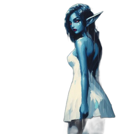 dress, staff, mask, creature transparent PNG cut-out