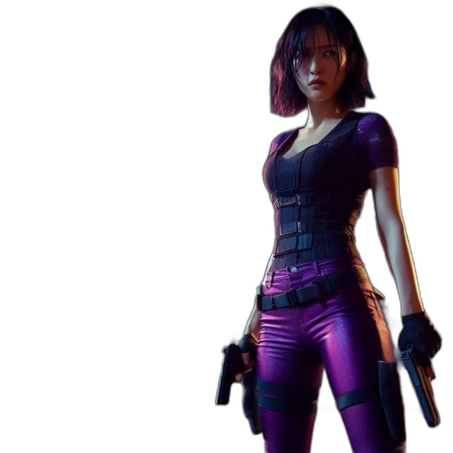 weapon, jacket, concept art, 3d render transparent PNG cut-out