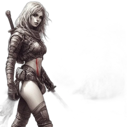 sword, fantasy art, concept art, comic book art transparent PNG cut-out
