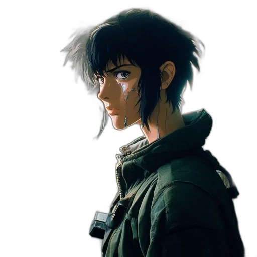 jacket, face, weapon, mask transparent PNG cut-out